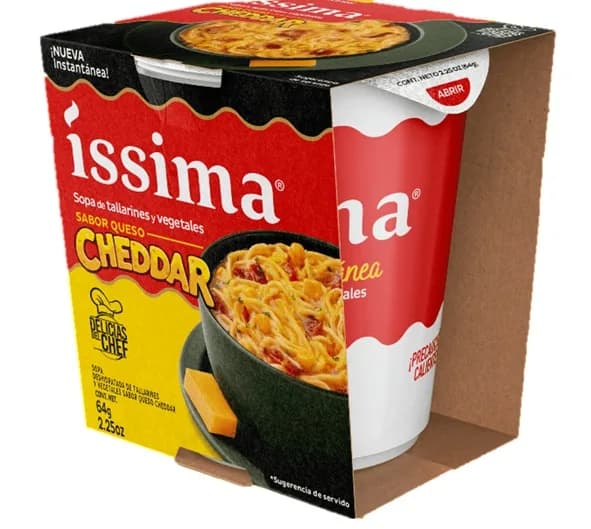 Issima Sopa Instantánea Sabor Queso Cheddar 64g