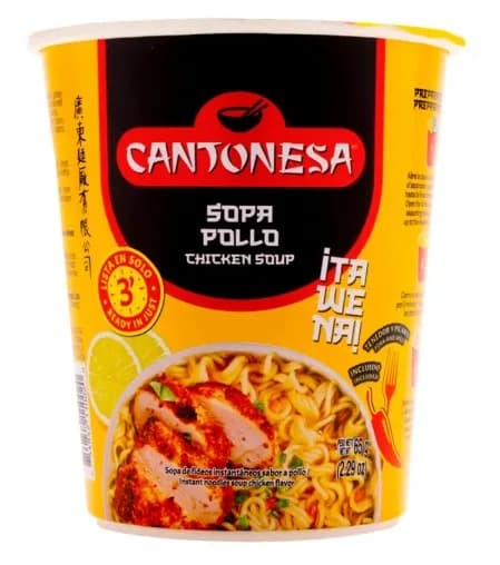 Cantonesa Sopa Instantánea Sabor Pollo 65g
