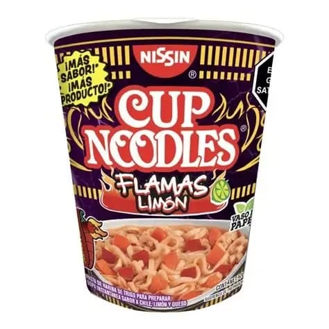 Nissin Cup Noodles Flamas Limón